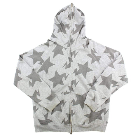 Sweat à capuche imprimé Bape Bapesta All Over Gris