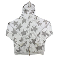 Sweat à capuche imprimé Bape Bapesta All Over Gris