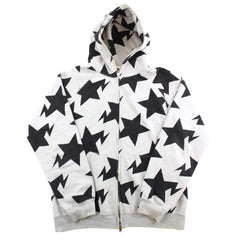 Bape Bapesta Allover Hoodie Grey