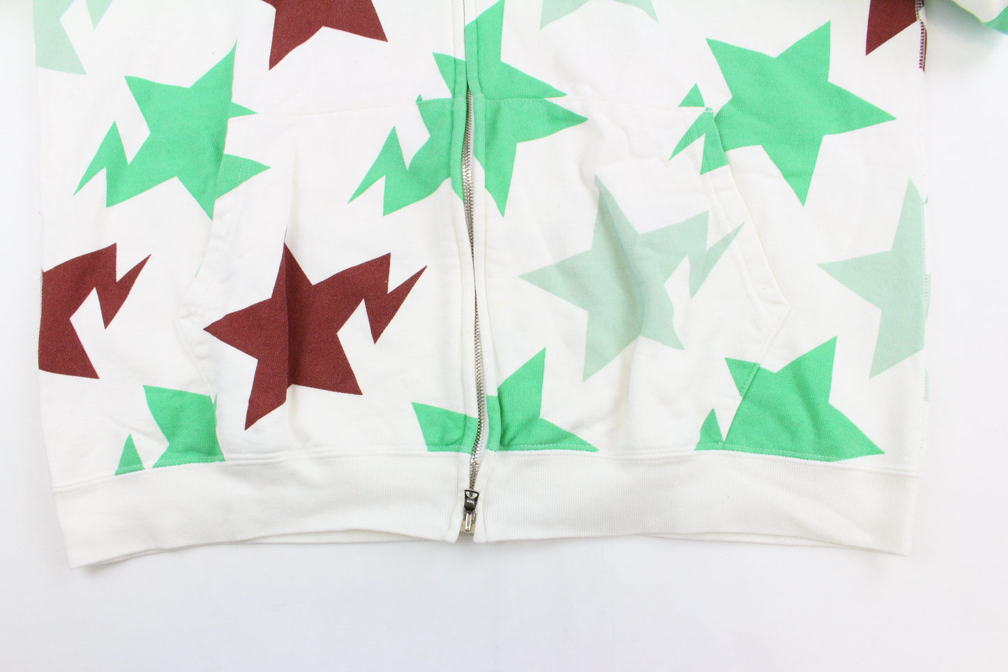 Bape Bapesta Mint & Brown Full Zip Hoodie - SaruGeneral