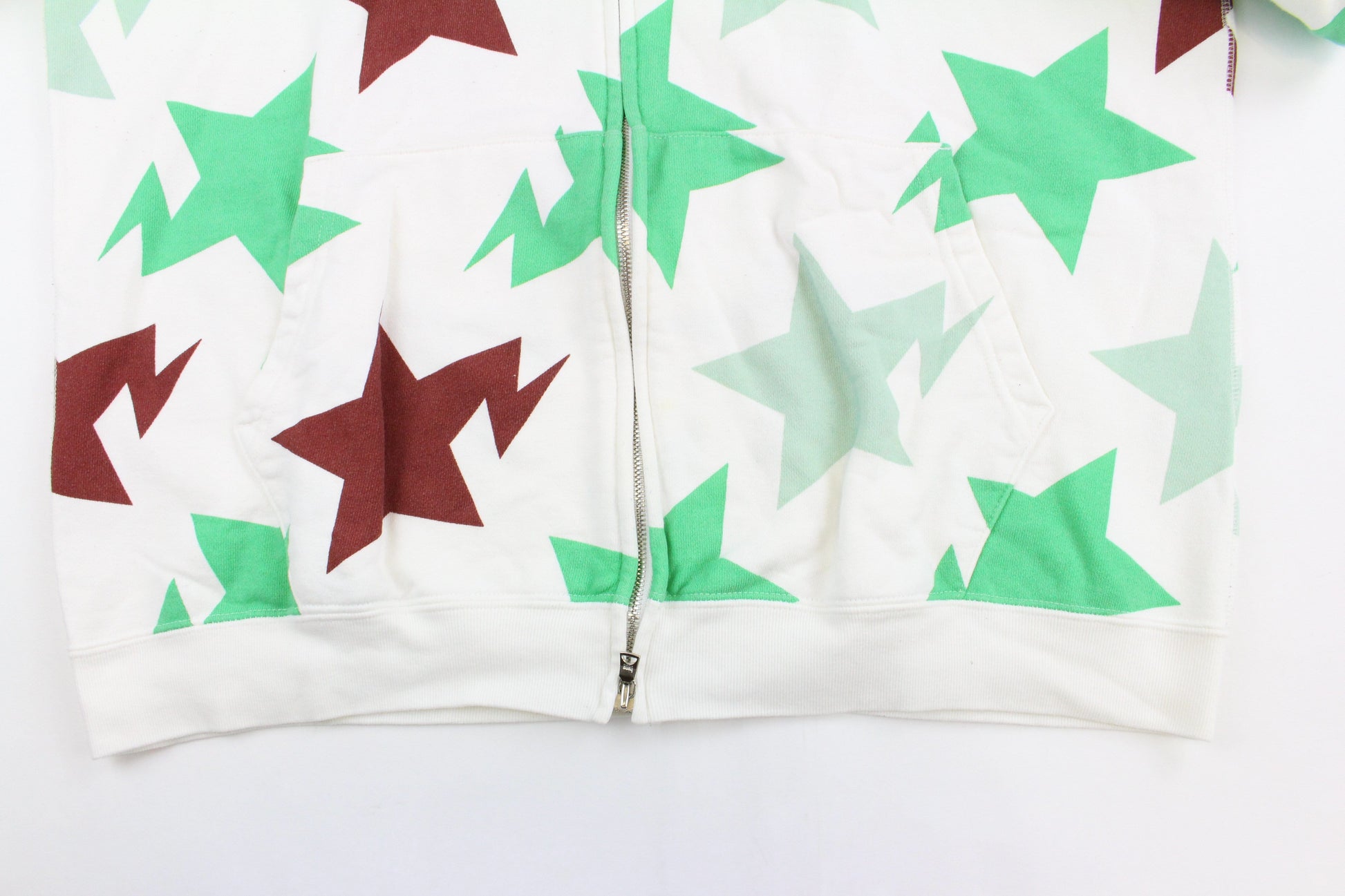 Bape Bapesta Mint & Brown Full Zip Hoodie - SaruGeneral