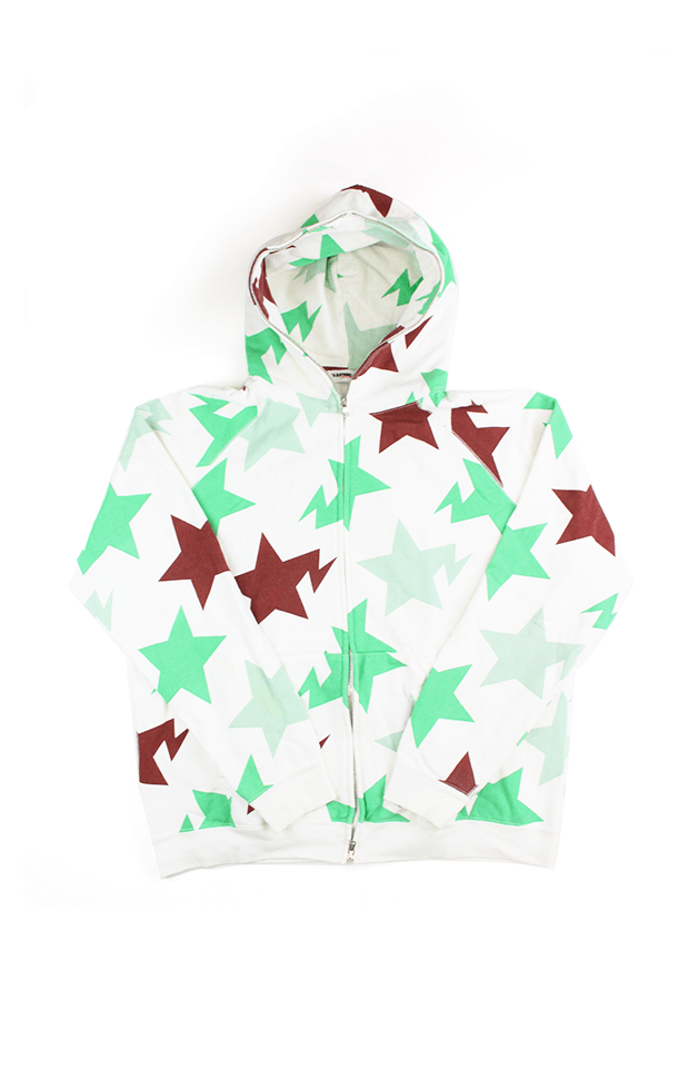 Bape Bapesta Mint & Brown Full Zip Hoodie - SaruGeneral