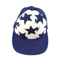 Casquette de camionneur Bape Bapesta bleu marine