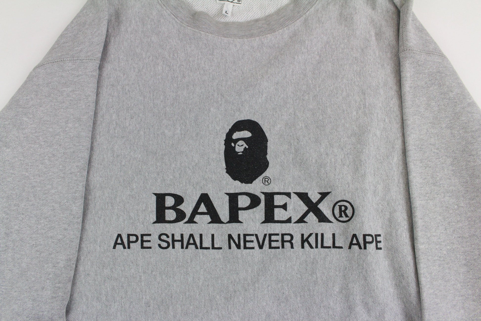 Bapex Logo Crew Grey - SaruGeneral
