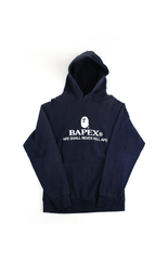 Sweat à capuche avec logo Bape Bapex bleu marine