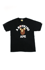 Bape Be@rbrick Original College Logo Tee Black