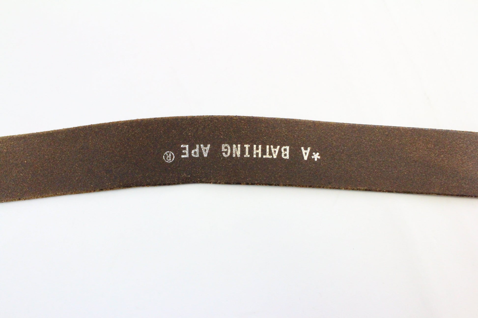 Bape Big Ape Logo Belt Buckle & Belt - SaruGeneral