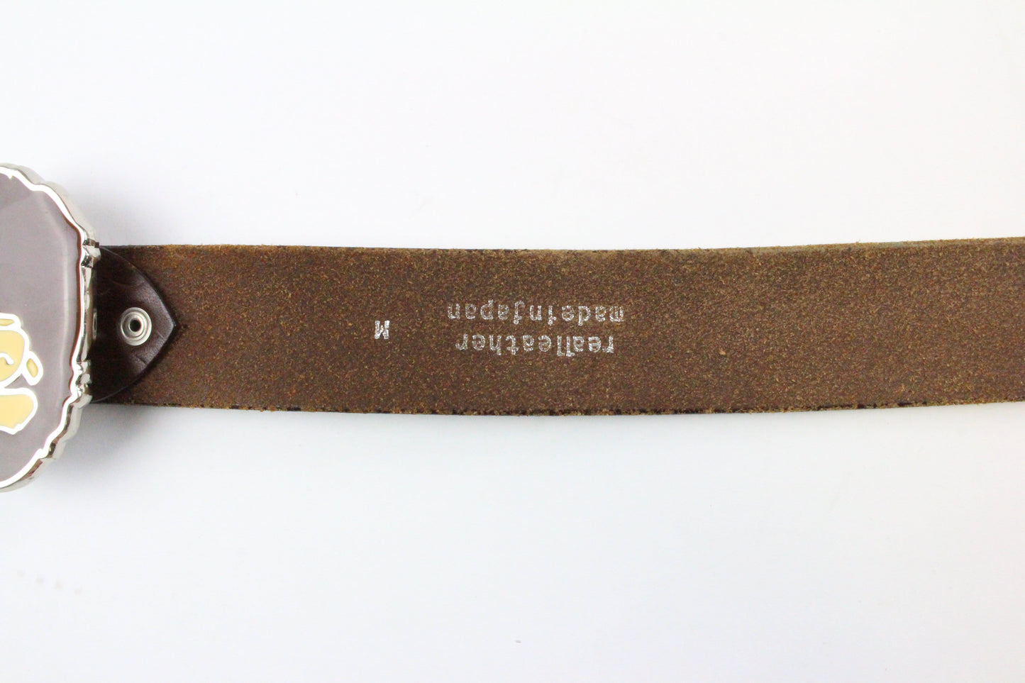 Bape Big Ape Logo Belt Buckle & Belt - SaruGeneral