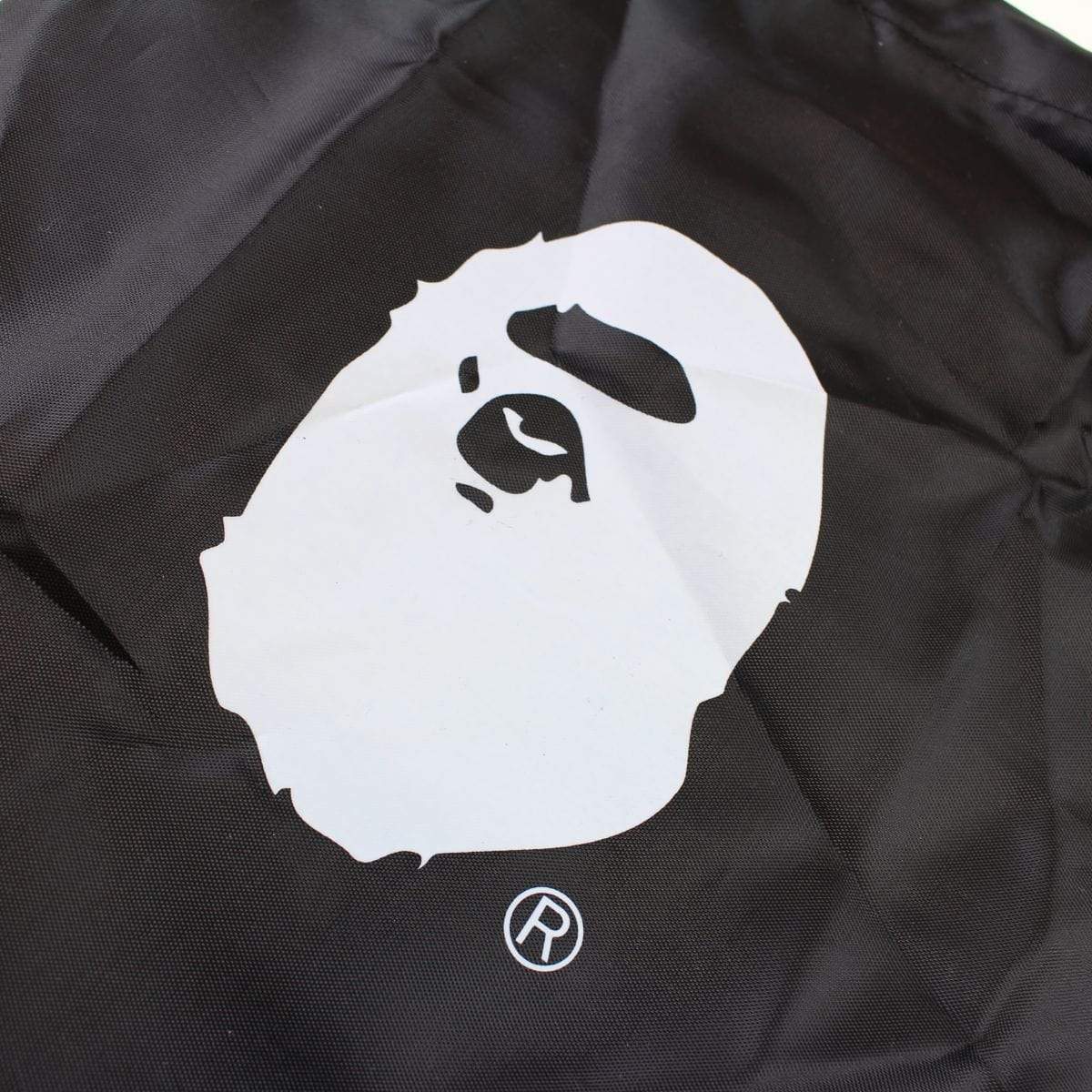 Bape Big Ape Logo Mesh Bag Black - SaruGeneral