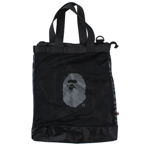 Sac en maille Bape Big Ape Logo Noir