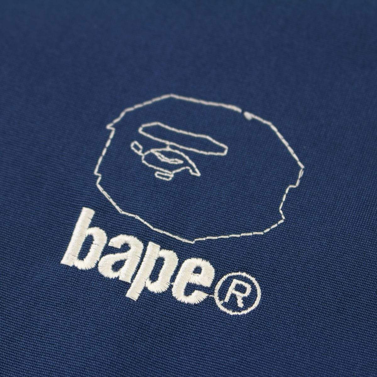 Bape Stitch Big Ape Logo Track Jacket Navy - SaruGeneral
