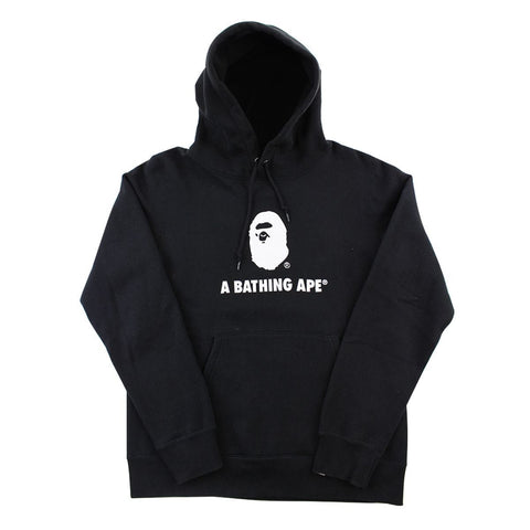 Sweat à capuche Bape Big Ape avec logo texte noir
