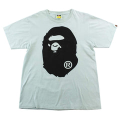 T-shirt Bape noir avec logo Big Ape bleu bébé