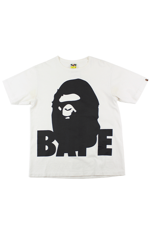 T-shirt Bape noir avec texte Big Ape blanc