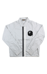 Veste d'entraîneur Bape Black Big Ape grise