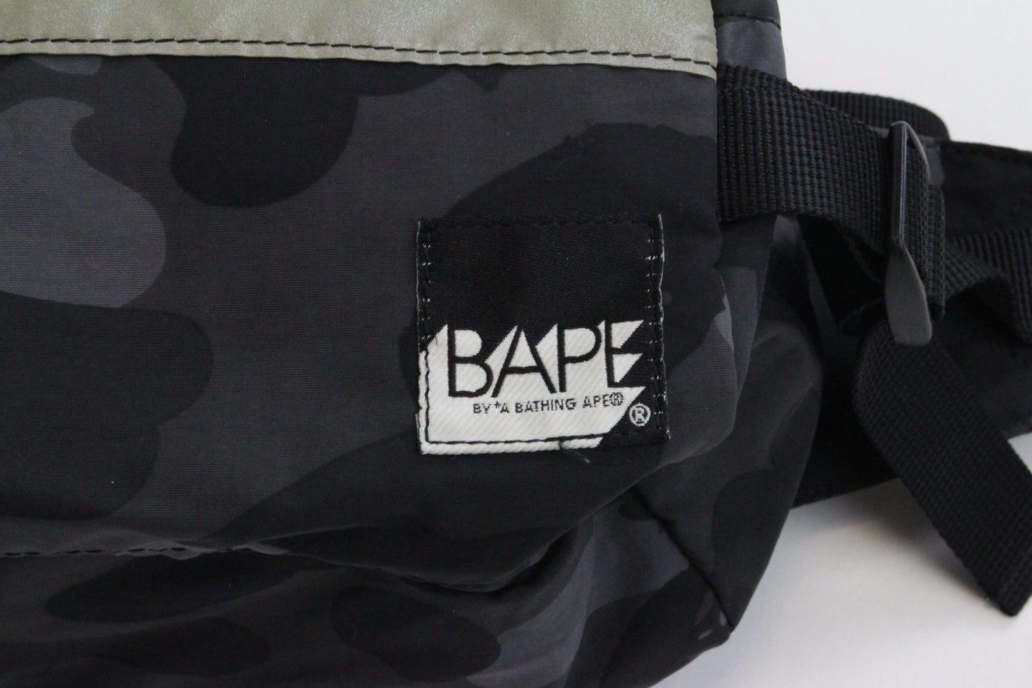 Bape Black Camo 3M Hip Bag - SaruGeneral
