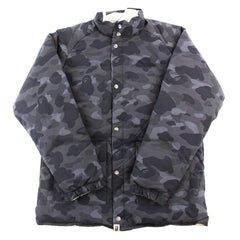 Bape Black/White Camo Reversible Puffer Jacket