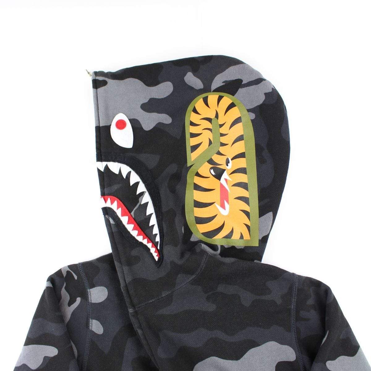 Bape Black Camo Shark Hoodie - SaruGeneral