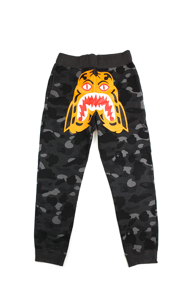 Bape Black Camo Tiger Pants - SaruGeneral