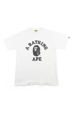 T-shirt Bape noir avec logo General College blanc