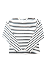 Bape Noir Blanc Rayé LS