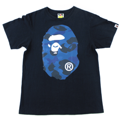 T-shirt Bape Blue Camo Big Ape noir