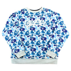 Bape Blue Milo Camo Reversible Crewneck
