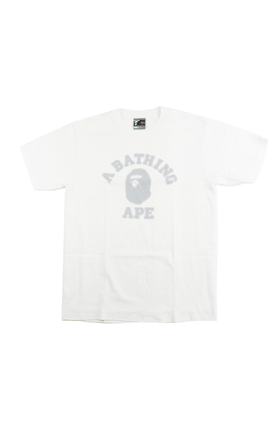 T-shirt Bape Blur College avec logo blanc