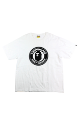 T-shirt Bape Busy Works Circle avec logo blanc