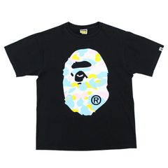 T-shirt Bape Candy Camo Big Ape avec logo noir