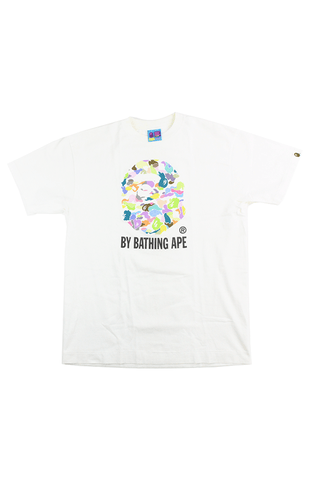 T-shirt Bape blanc multi-camouflage Big Ape blanc