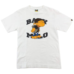 T-shirt blanc avec texte Bape Cartoon Baby Milo