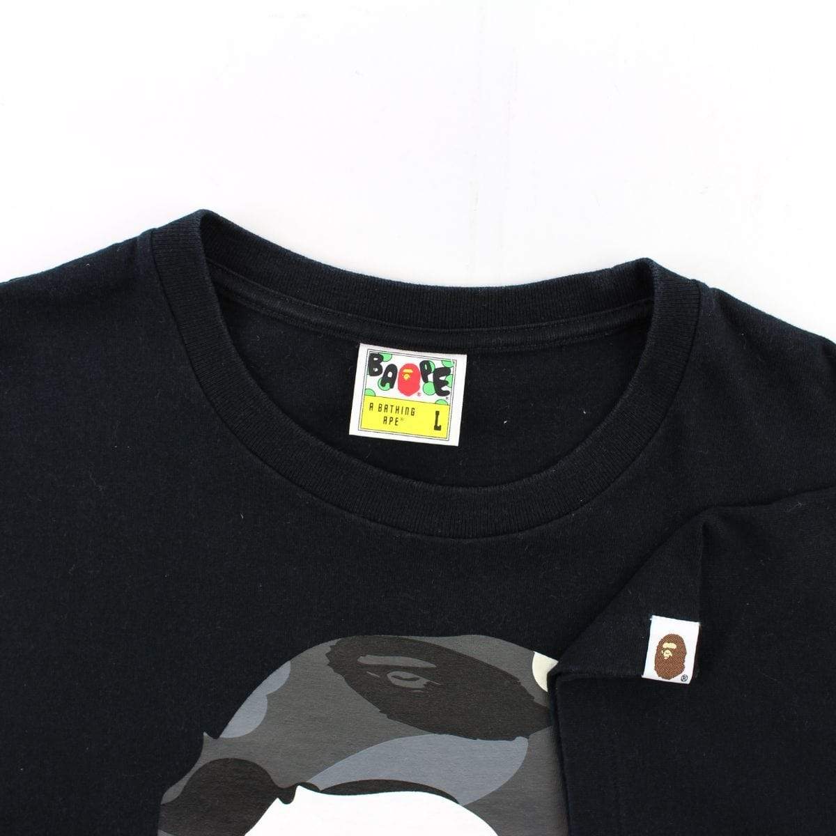 Bape City Camo Big Ape Logo Tee Black - SaruGeneral