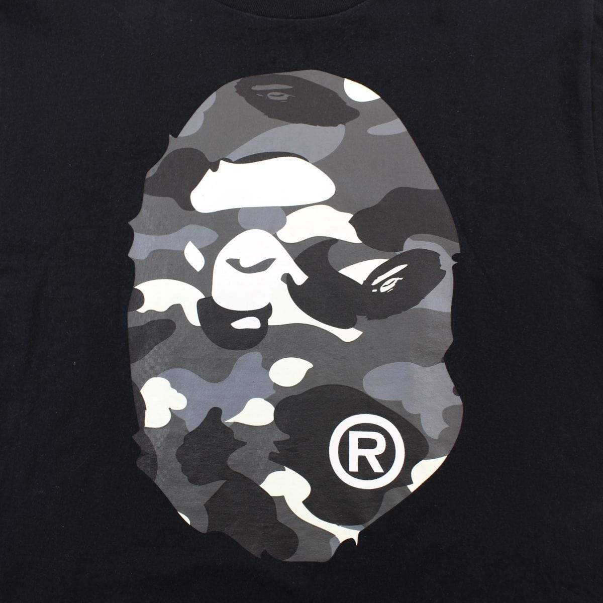 Bape City Camo Big Ape Logo Tee Black - SaruGeneral