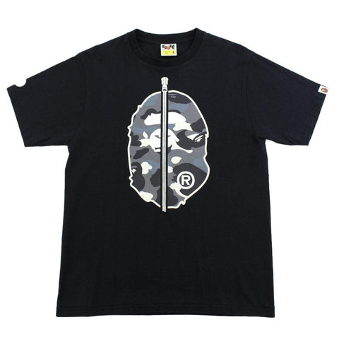 T-shirt zippé Bape City Camo Big Ape noir