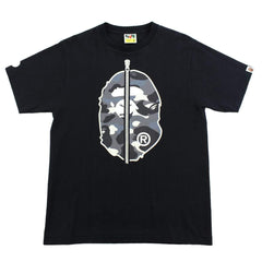 Bape City Camo Big Ape Zip Logo Tee Black