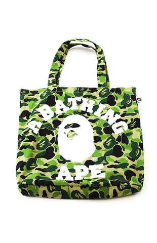 Sac fourre-tout camouflage vert Bape College Logo ABC