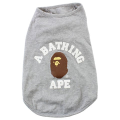 Grenouillère pour chien Bape College Logo Gris