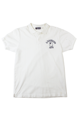 Polo blanc avec logo Bape College