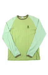 Bape Crossbones Ape Vert À Manches Longues