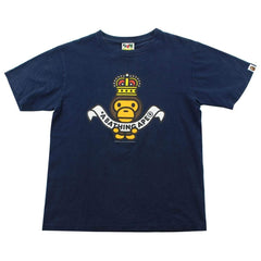 Bape Crown Baby Milo Tee Navy