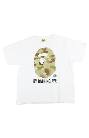 T-shirt Bape Desert Camo Big Ape blanc