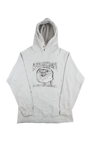 Sweat à capuche Bape Diamond Cash Money Ape avec logo et texte gris