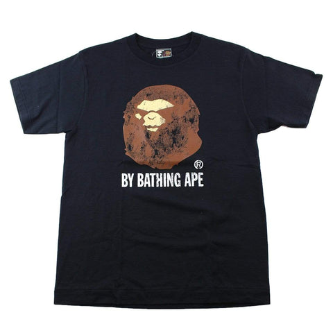 T-shirt Bape Distressed Angry Face Big Ape avec logo noir