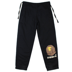 Pantalon Bape à logo Ape vieilli noir