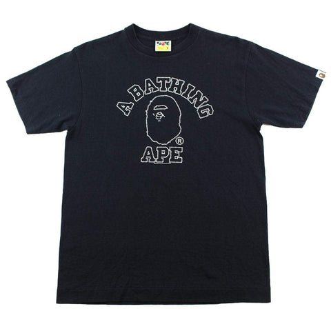 T-shirt Bape Dot College avec logo noir