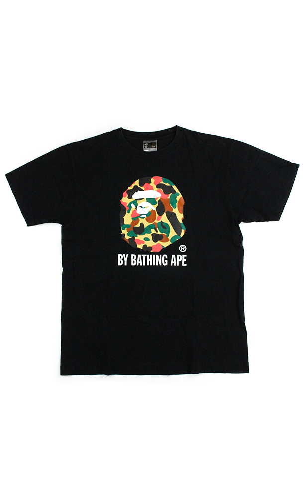 Bape Duck Camo Big Ape Logo Tee Black – SARUGENERAL
