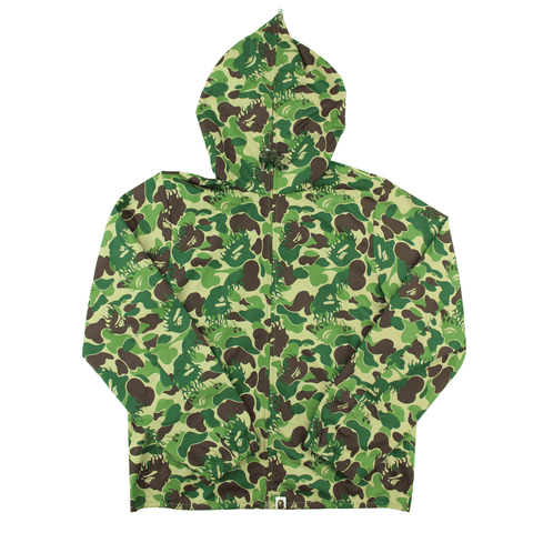 Veste zippée Bape Flame Green Camo