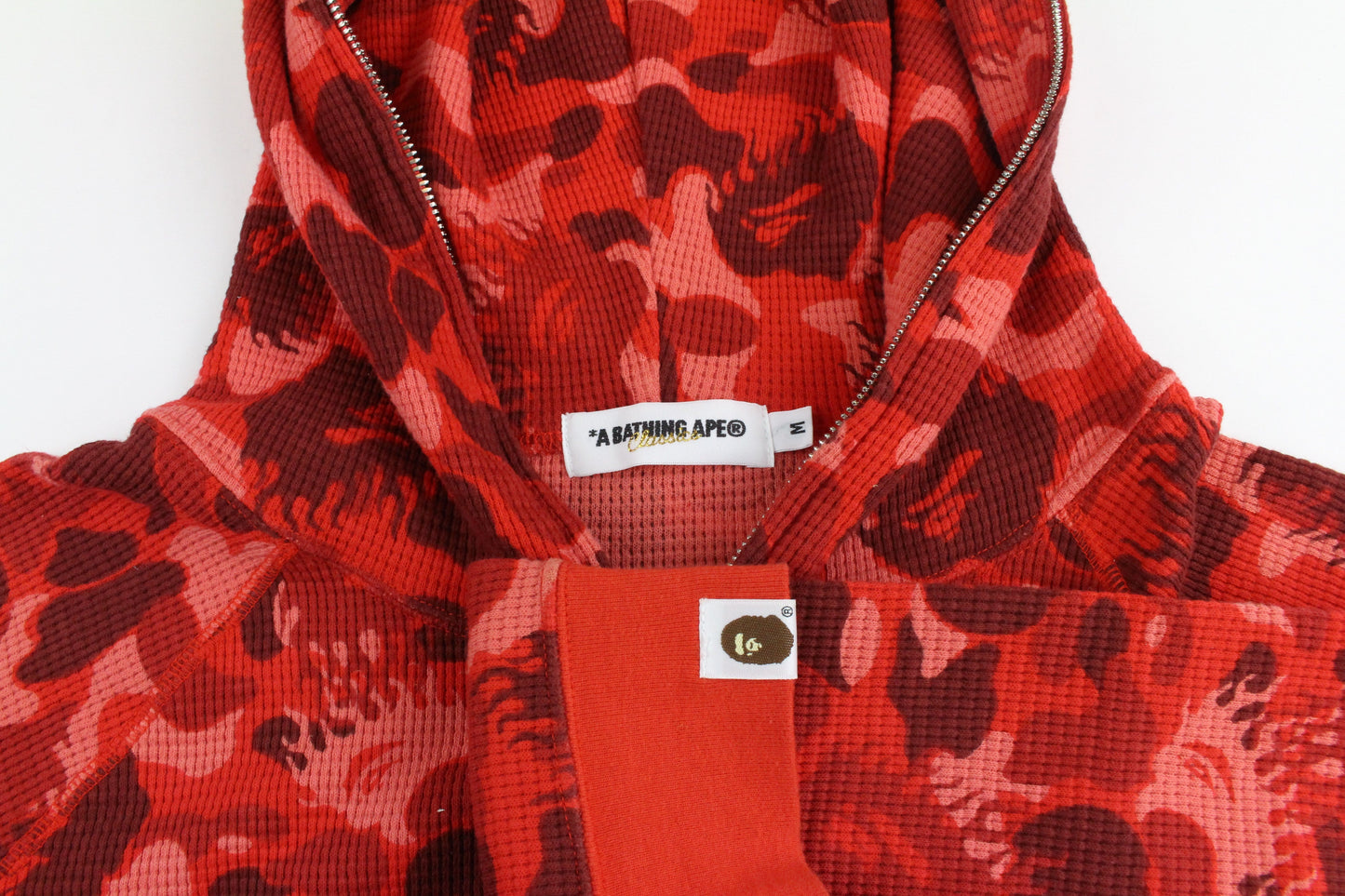 Bape Flaming Red Camo Full Zip Hoodie - SaruGeneral