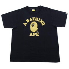 T-shirt noir à logo Bape Gold Glitter College